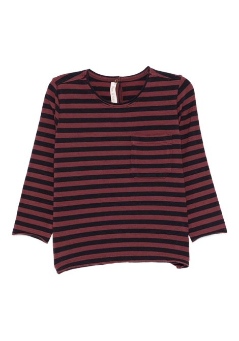 T-shirt a righe ZHOE & TOBIAH KIDS | SJS2MNBURGUNDY/BLU